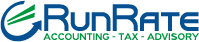RunRate - Accounting, Tax, Advisory Logo
